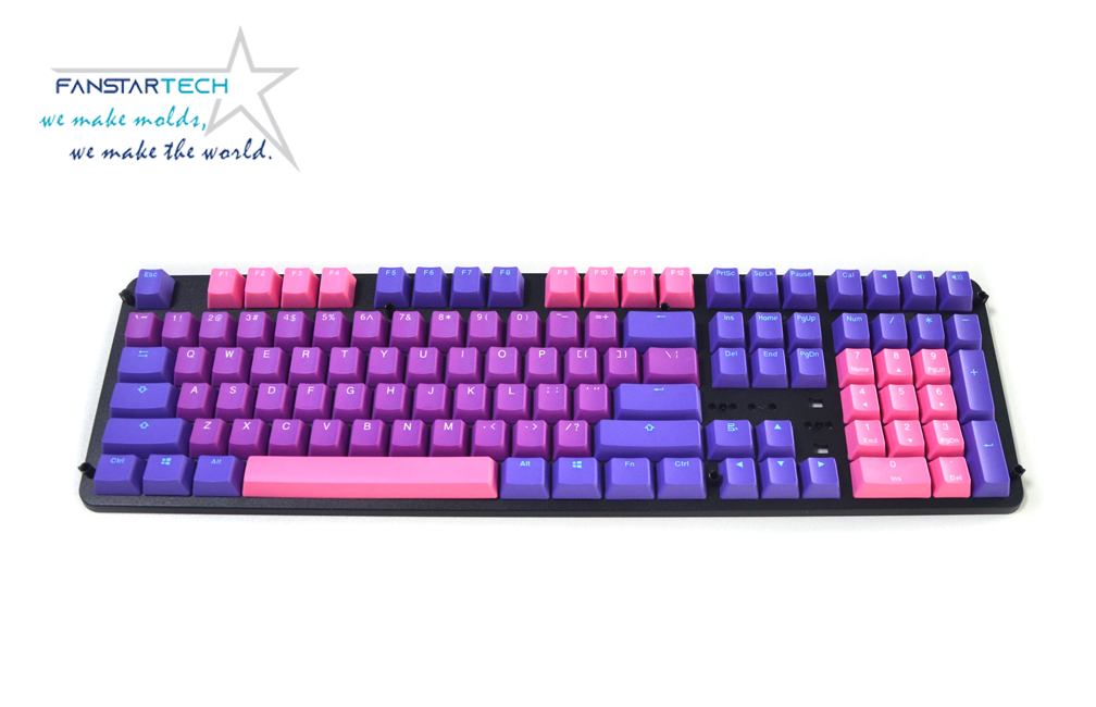 双层键帽双色注塑双色模具定制
